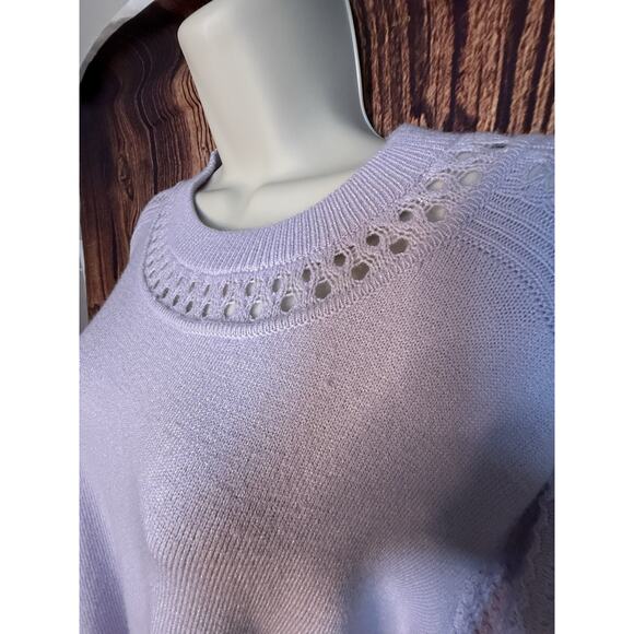 Cyrus Crewneck Pullover Sweater Purple Lilac Women's Size XXL - Picture 10 of 13